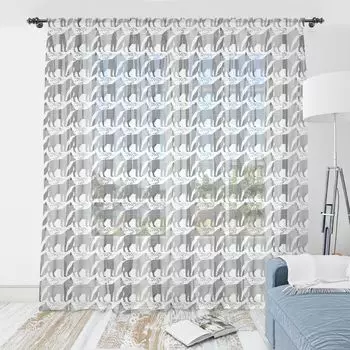 Гобелен ABAKUHAUS с волком, рисунок милых лесных животных с листьями в оттенках серого, шелковистая атласная ткань для гостиной, спальни, 274 см x 274 см, темно-серый кадетский синий