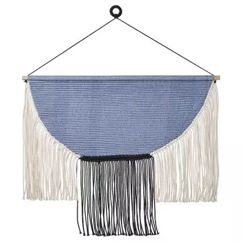 Гобелен, бежевый черный/светло-фиолетовый синий, 85x60 см, HNGALM IKEA