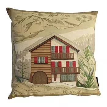Гобеленовая подушка Mars & More Alpine Chalet ок. 45х45см.