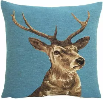 Гобеленовая подушка Mars&More бирюзовый олень правая 45х45см ЕВКШТРС Mars & More