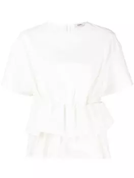 Goen.J блузка с оборками, белый