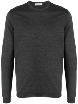 GOES BOTANICAL джемпер из шерсти мериноса с круглым вырезом, серый