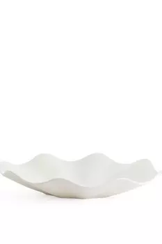 Гофрированная чаша из глины Arket, белый