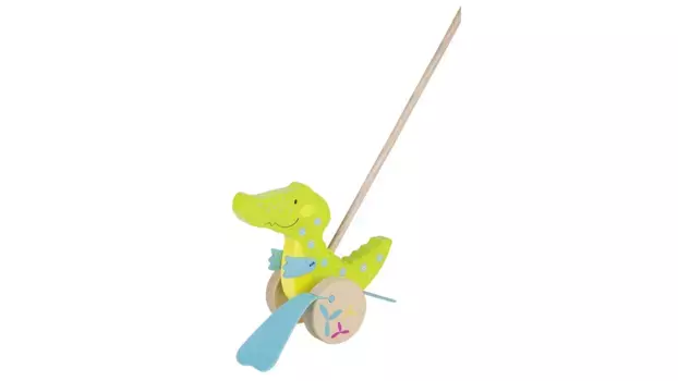 Goki Игрушка-толкатель крокодил, susibelle