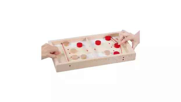 Goki Настольная игра супер шайба, 2 в 1