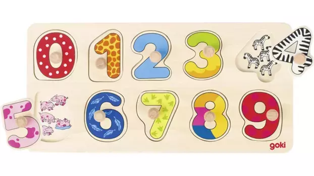 Goki Обои puzzle учимся считать