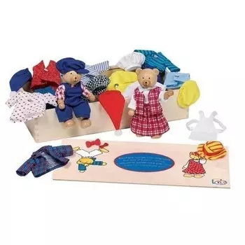 Гоки, Одевание плюшевого мишки, комплект Goki