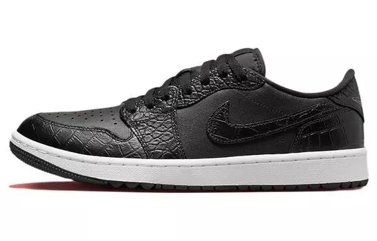 Гольф Jordan 1 Retro Low, черный крокодил