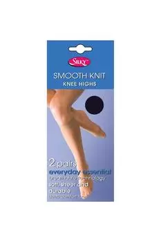 Гольфы гладкой вязки (2 пары) Silky, темно-синий