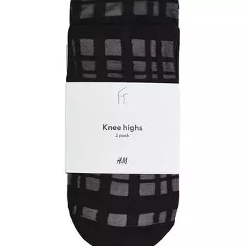 Гольфы H&amp;M, 2 пары, черный