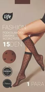 Гольфы Life 20 DEN Serduszka Nero, 1 шт