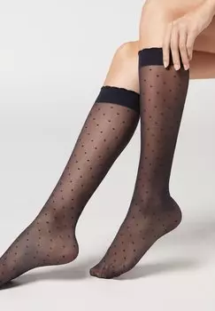 Гольфы PATTERNED Calzedonia, синий