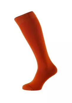 Гольфы тонко элегантно мерсеризованные Albertkreuz, оранжевый