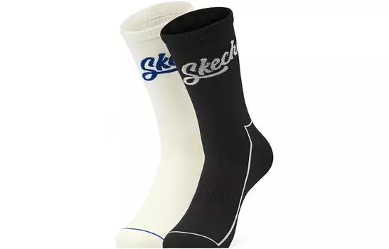 Гольфы унисекс, 2 пары Skechers, 2 Pack (White/Black/038G)
