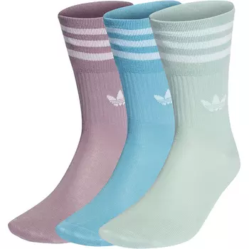 Гольфы унисекс, 3 пары Adidas, 3 Pack (Purple+Blue+Green)