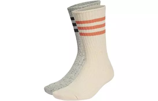 Гольфы унисекс Adidas, 1 Set 2 Pack (Beige+Gray)
