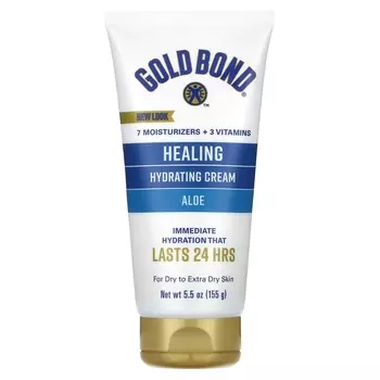 Gold Bond Healing Hydrating Cream Aloe для сухой и очень сухой кожи, 5,5 унций (155 г)