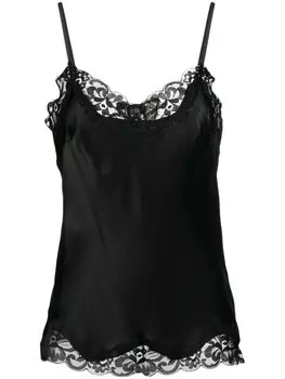 Gold Hawk топ-камисоль с кружевной отделкой, черный