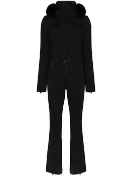 Goldbergh лыжный комбинезон с искусственным мехом, черный