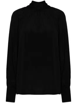 Golden Goose блузка Мария с воротником-стойкой, черный