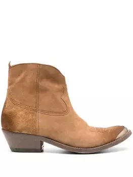 Golden Goose ботильоны Young 45, коричневый