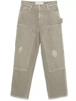 Golden Goose джинсы Marley Painter, зеленый