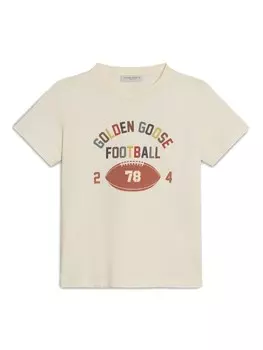 Golden Goose футболка «Путешествие», нейтральный цвет
