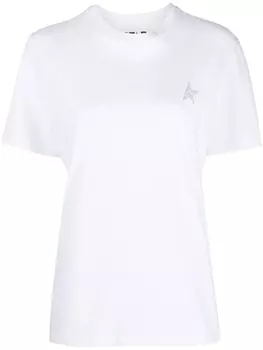 Golden Goose футболка с логотипом, белый