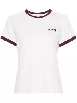 Golden Goose футболка с логотипом, белый