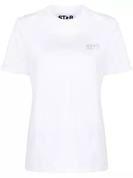 Golden Goose футболка с принтом, белый