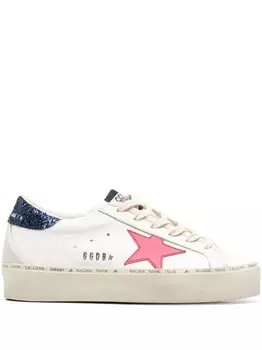 Кроссовки Golden Goose Hi Star Platform, белый/черный/розовый