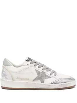 Golden Goose кеды Ball Star с блестками, белый
