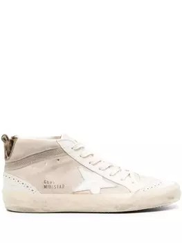 Golden Goose кеды Mid Star, нейтральный цвет