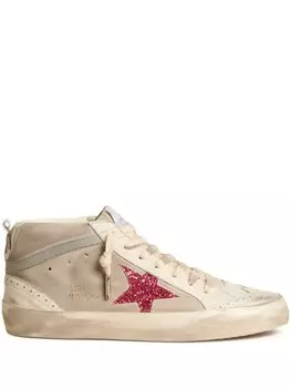 Golden Goose кеды Mid Star, нейтральный цвет