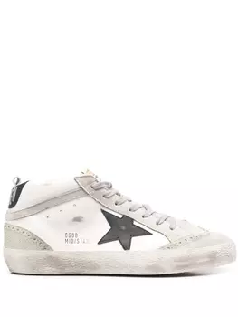 Golden Goose кеды Mid Star с эффектом потертости, белый