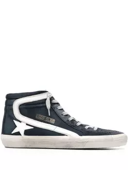 Golden Goose кеды с нашивкой, синий