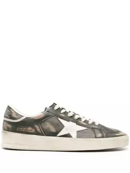Golden Goose кеды Stardan с блестками, зеленый