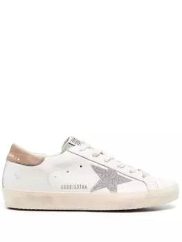 Golden Goose кеды Super-Star на шнуровке, нейтральный цвет