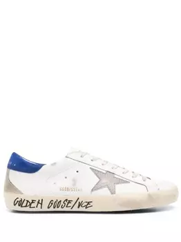 Golden Goose кеды Super-Star с эффектом потертости, белый