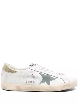 Golden Goose кеды Super-Star с нашивкой, белый
