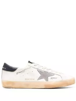 Golden Goose кеды Superstar с нашивками, белый