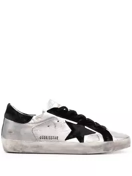 Golden Goose кеды Superstar, серебристый