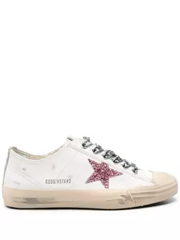 Golden Goose кеды V-Star с эффектом потертости, белый