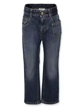 Golden Goose Kids джинсы прямого кроя, синий