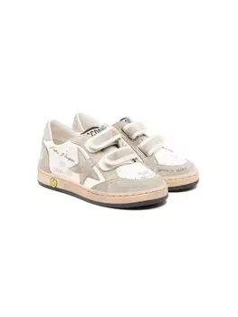 Golden Goose Kids кеды Ballstar со вставками, белый