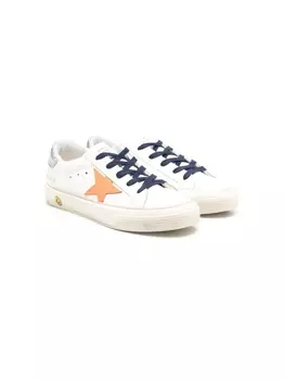 Golden Goose Kids кеды May, белый