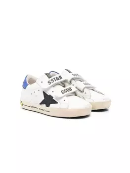 Golden Goose Kids кеды на липучках, белый