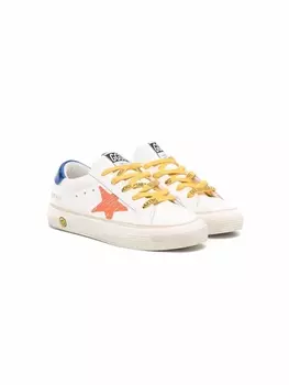 Golden Goose Kids кеды на шнуровке, белый