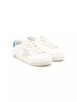 Golden Goose Kids кеды с логотипом One Star, нейтральный цвет