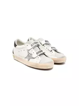 Golden Goose Kids кеды с нашивками, белый